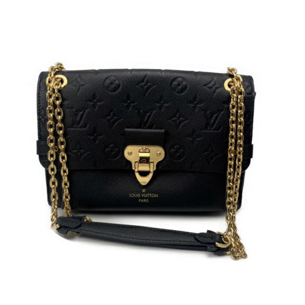 Louis Vuitton Chain Shoulder Bag Empreinte Vavin Noir Black